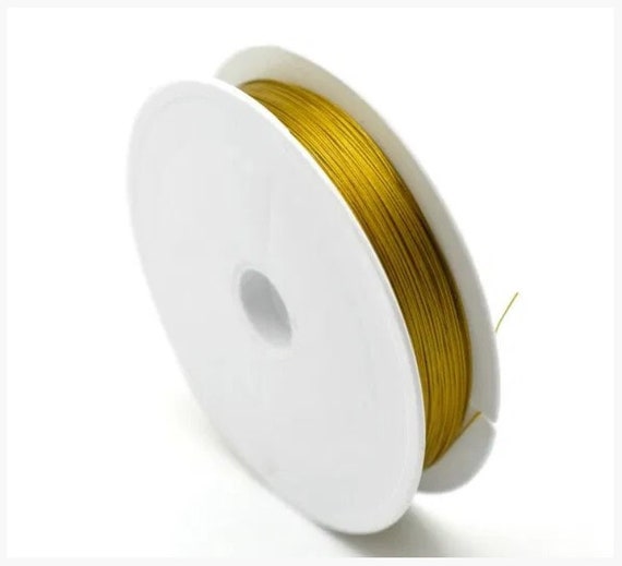 Beading Wire Gold Tone .35mm .014