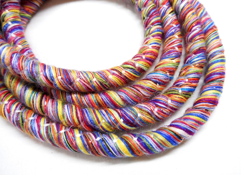 Multi Color Wrapped Thread Rope Cord Covered Cording Fibre - Etsy