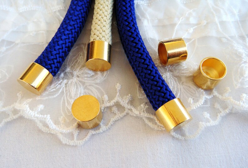 24K Gold Plated Over Brass End Caps 12x10mm without Loop and Etsy