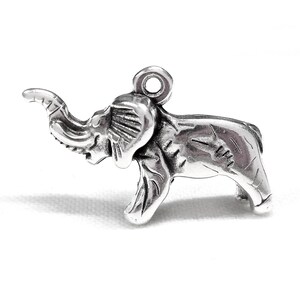 Collier Carte De L'Afrique Femme Gravé De Lettre-Eléphant Chaîne