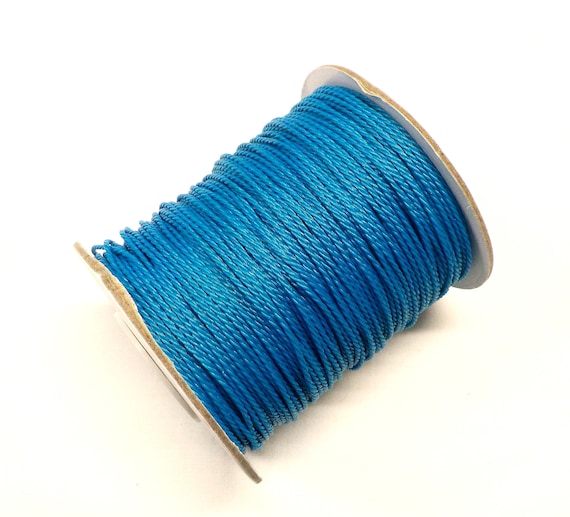 1mm Waxed Polyester Twisted Cord, Macrame Shamballa Beading Kumihimo Wax  Thread, Blue Knotting Thin Strong String 10 Yards/1 Piece -  Canada