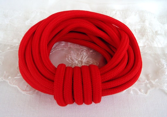 6mm Parachute Round Cord, Red Paracord, Cord for Shoelaces, Dog Collar  Paracord, Dog Leash Cord - 2 yards (1 piece)