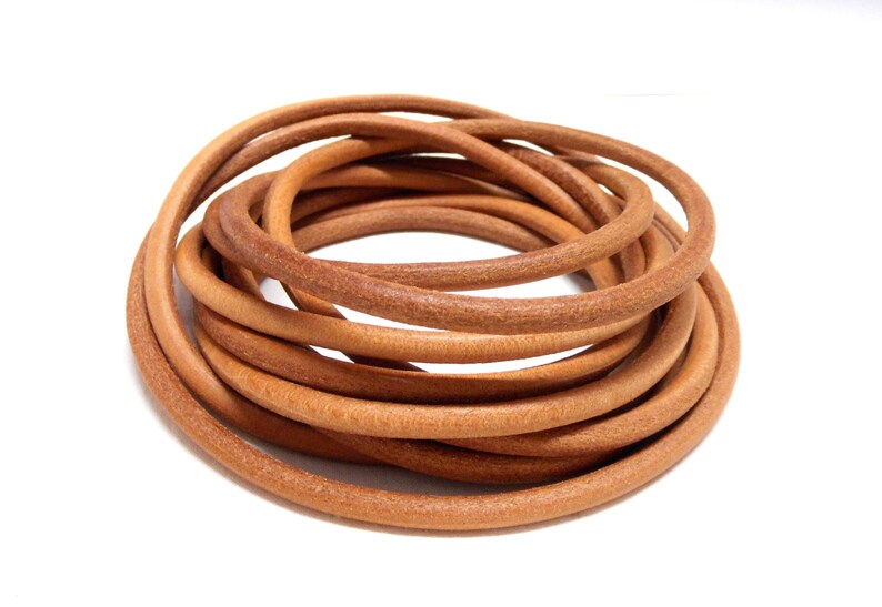 5mm Natural Genuine Round Leather Cord Greek High Quality Etsy