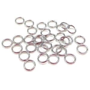 Stainless Steel 304 Open Jump Rings 4x0.6mm, 23 Gauge, Non Tarnish, High Quality Natural Steel Color, Very Small Jump Rings - 100 pieces