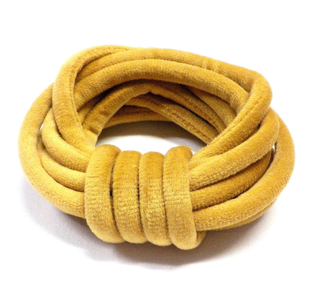 7mm Velvet Round Cord, Choker Cord, Velvet Choker, Tubing Fabric Cord