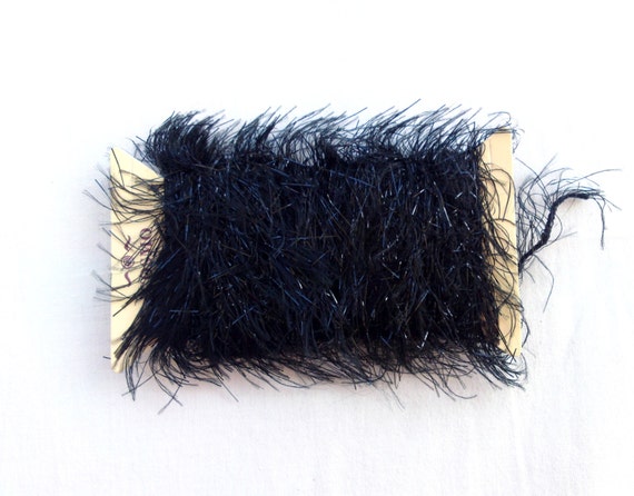 Black Thread Fiber Cord, Glitter Yarn- 4,5m / 5 yards(1 piece)