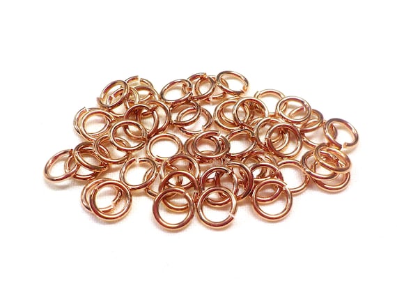 18 AWG Rose Gold Filled Jump Rings