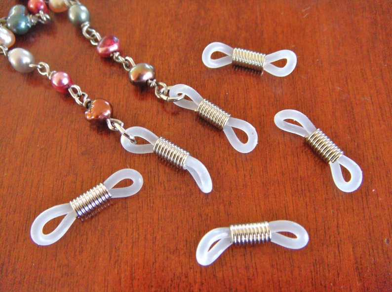 Adjustable Eyeglass Holder Ends Black Rubber Silicon Grips Etsy