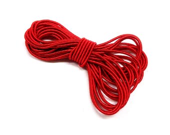 2mm rot gehüllt Seide Satin Cord, Soutache gewickelt Thread Schnur, künstliche Seide Schnur, Seil Schnur - 2 Yards/1, ca. 84m (1 Stück)