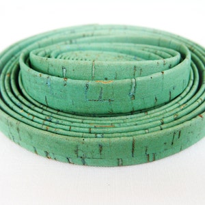 10mm Flat Cork Cord, Veraman, Vegan Cork Cord - 8"/20cm 1 piece