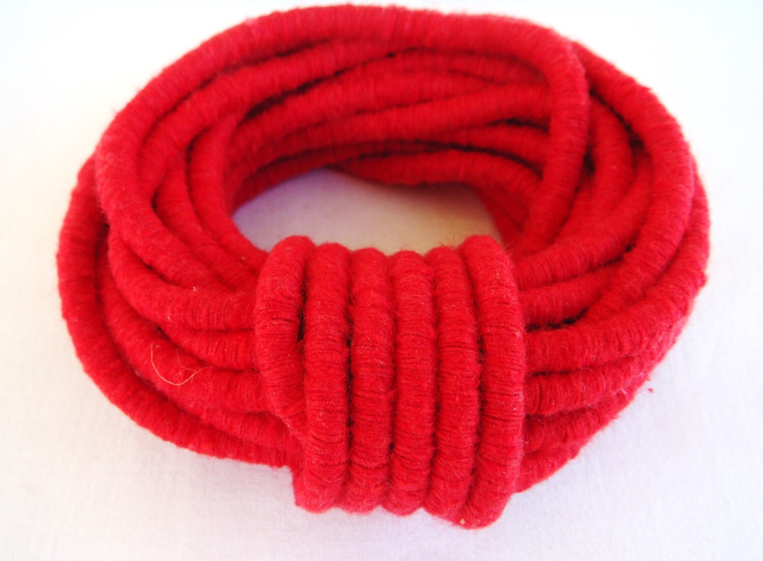 Red Wrapped Thread Cotton Cord Covered Cording Fibre Wrap Etsy