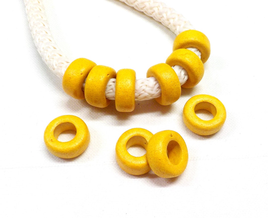 Greek Ceramic Pony Beads Spacer Beads Large Hole Tube Beads Ceramic greek-ceramic-pony-beads-spacer-beads-large-hole-tube-beads-ceramic