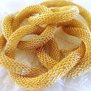Gold Chain Steel Net 6mm Ideal for Bracelets or Necklaces - Etsy