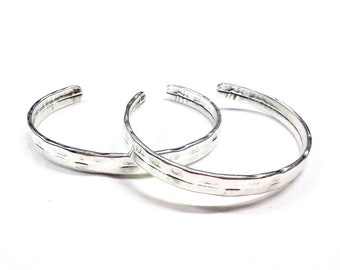 Verzilverde armband, losse armbanden, basis manchetarmband, basis armband, open designarmband 60 x 7 mm - 1 stuk