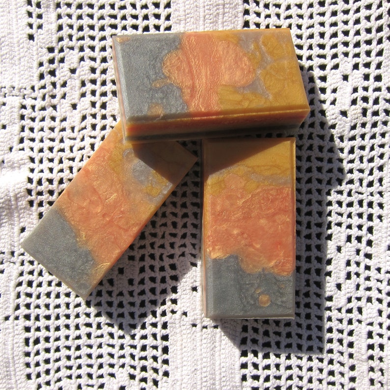 Sands of Morocco fragrance in Deep colors of Gold, Rose Gold, and Silver Glycerin Soap with Free Shipping in the Continental US image 1