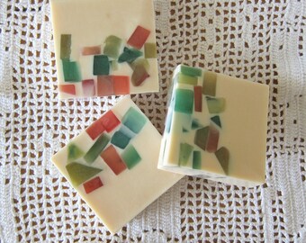Special for Deb F Wildflowers scented White Shea Butter and Multicolored Glycerin soap with shipping included in the Continental US