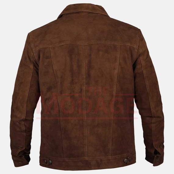ジャケット・アウター suede dad jacket(dark brown) Men's Dark Brown Suede Jacket | Cafe Racer