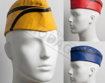 Genuine Leather Garrison Cap: 10-Color Custom Flight, Pilotka, and Schiffchen Hat