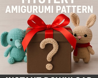 Patrón de crochet misterioso: Juguete amigurumi secreto - PDF digital