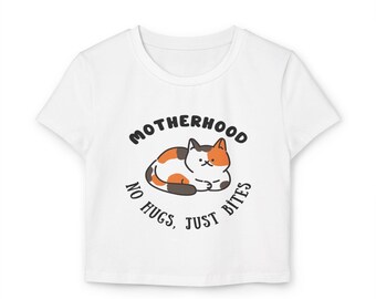 Camiseta para mujer "Mamá de Gatos" - Regalo del Día de la Madre para Mamás de Gatos, Camiseta con Lindo Estampado de Gatito, Regalo Divertido para Ella