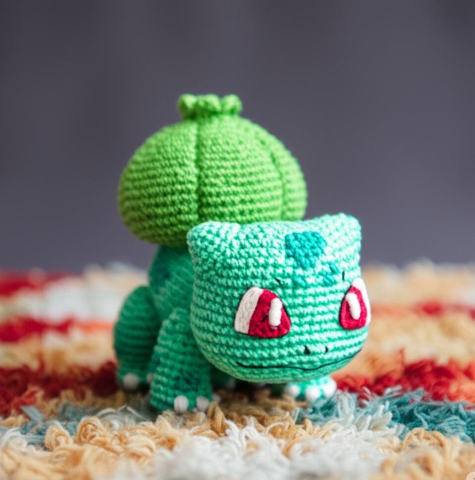 ポケモン編みぐるみかぎ針編みパターン（フシギダネ、ヒトカゲ