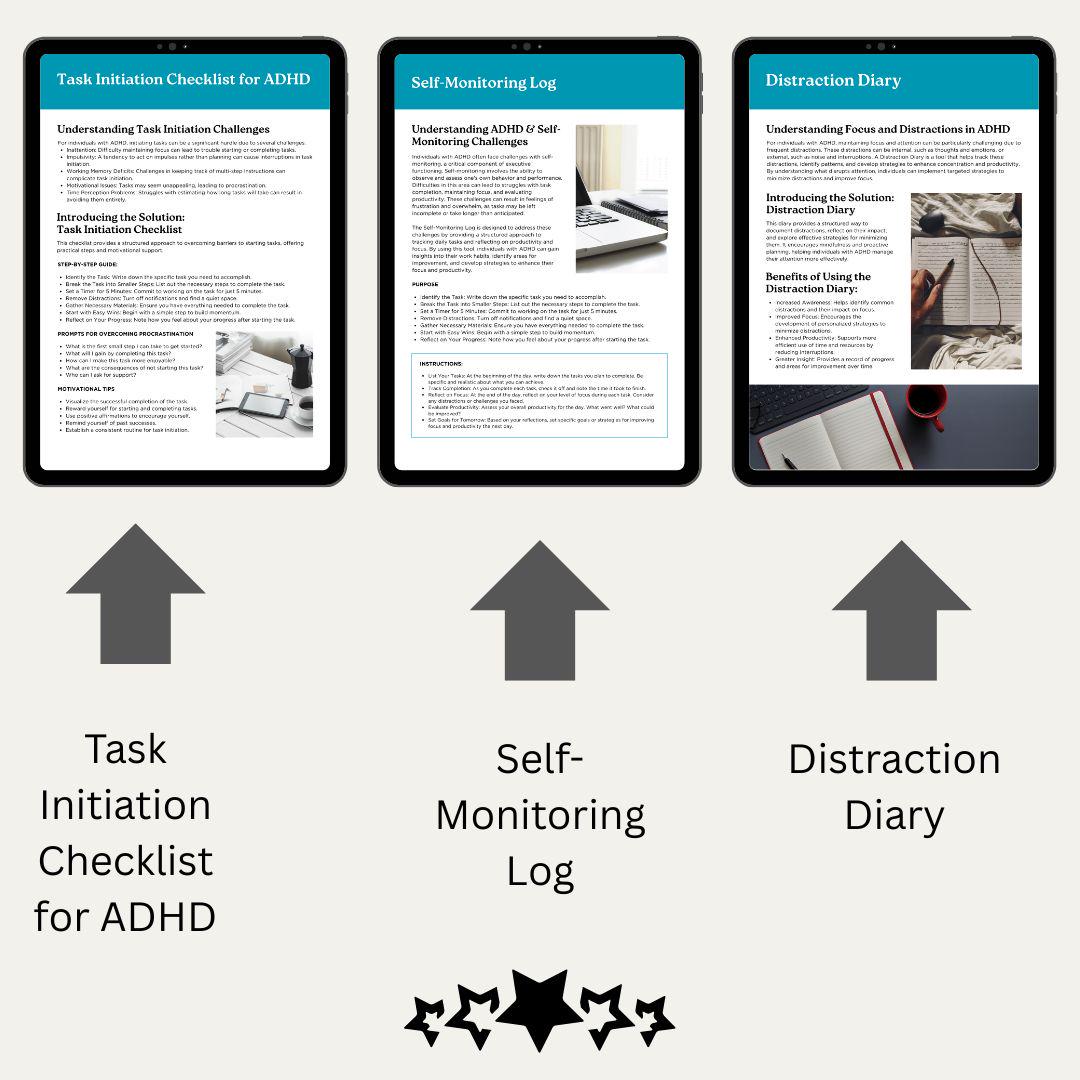 Executive Functioning Worksheets for ADHD – Printable PDF for Focus ...