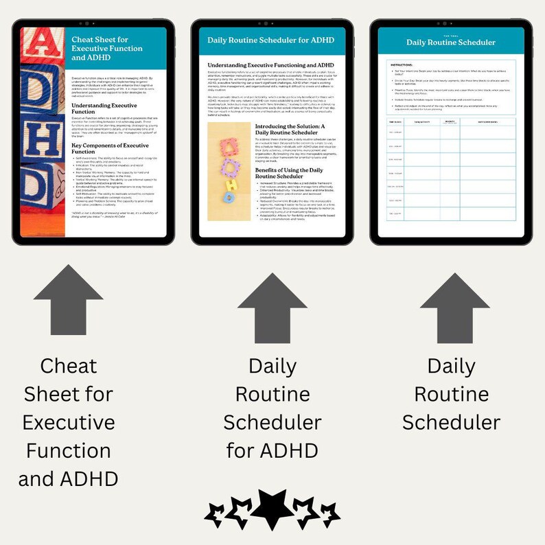 Executive Functioning Worksheets for ADHD – Printable PDF for Focus ...