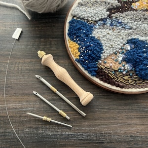 Adjustable Punch Needle tool medium to large yarn