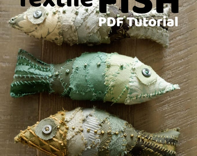 Textile FISH Tutorial PDF Fabric Project Home Decor Sewing Pattern - Etsy