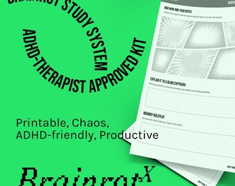 ADHD Study Printables – New Approach to Learning