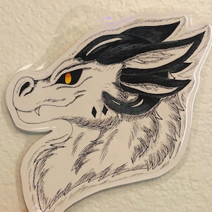 Custom Traditional fursona badge