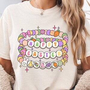 Eater shirt png Osterhase PNG Entzückende Kawaii Ostern Clipart Pastell Perlen Armband Sublimation Digital Download für Bekleidungszubehör