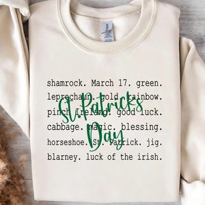 Pacote de citações retrô do Dia de São Patrício em PNG: clipart irlandês da sorte (download digital)