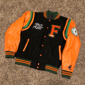 Blouson universitaire en cuir personnalisé Blouson en cuir personnalisé Blouson Letterman Blouson personnalisé avec numéro de maillot Blouson universitaire Blouson CollegeTeam personnalisé