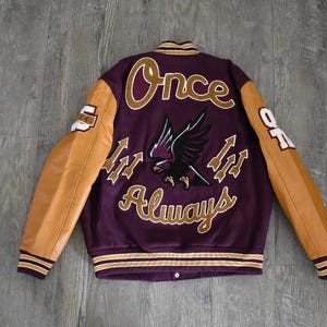 Customized Varsity Jacket Personalized Letterman Jacket Leather Varsity Jacket College Jacket Customized Letterman Football Bomber Jacket
