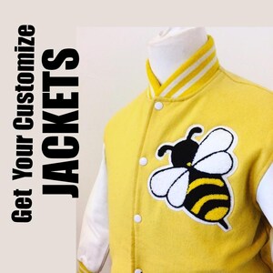 Chaquetas de cuero con letras, chaqueta personalizada con letras, chaqueta deportiva, chaqueta de fútbol, estilo baloncesto, chaqueta universitaria de cuero personalizada