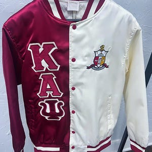 Benutzerdefinierte Brüderlichkeit Satinjacke Kappa Alpha Psi Jacke Lettermen Jacke Varsity Jacke Benutzerdefinierte Jacke Personalisierte Satinjacke