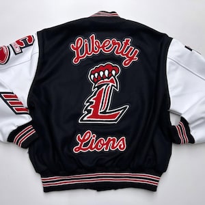 Custom Leather & Wool Varsity Jacket: Personalized College Bomber