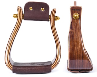 Comfort Taliwood Stirrups: 3" Incline Western Horse Tack
