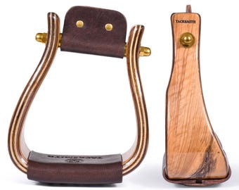 Heartwood Western Stirrups: 3" Comfort Trail Riding Horse Tack