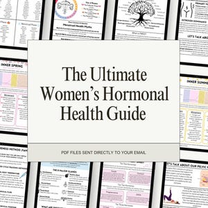 Sync Your Cycle Guide | Women&#39;s Health PDF | Hormone Balancing eBook | Natural Women&#39;s Wellness | Instant Download