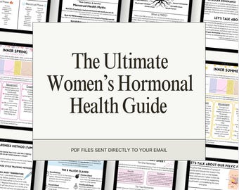 Sync Your Cycle Guide | Women's Health PDF | Hormone Balancing eBook | Natural Women's Wellness | Instant Download