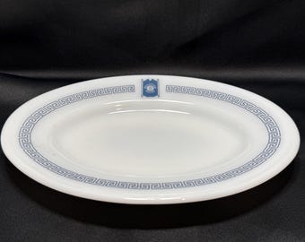 Pyrex Oval White With Greek Key Bradford House Platter - Etsy