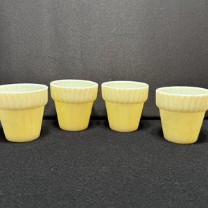 Gele slakglas akro agaatglas mini bloempotjes