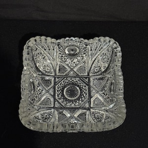 Vintage EAPG NUCUT Imperial glass dish