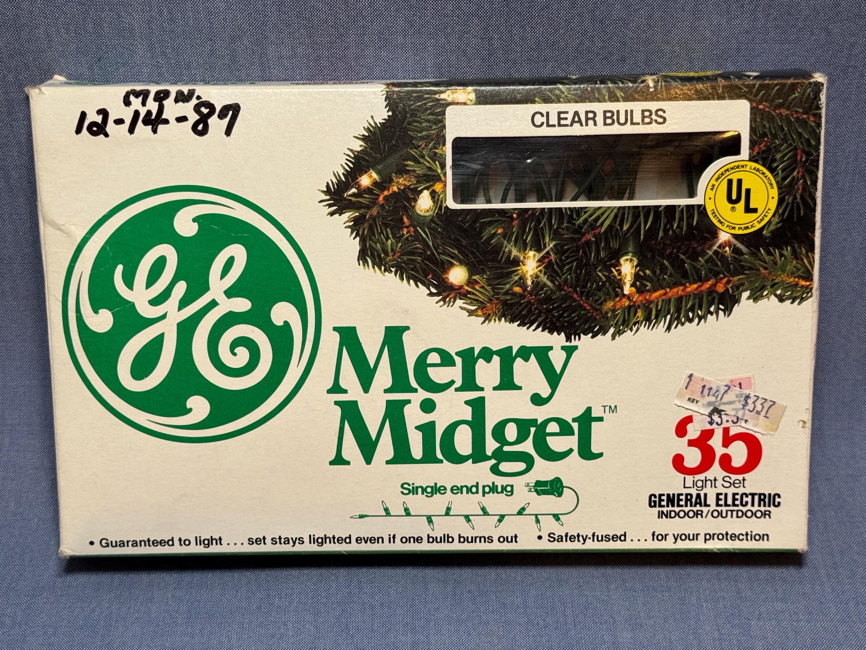ビンテージ メリーミジェット 電池式 35連 赤と緑のクリスマスライト