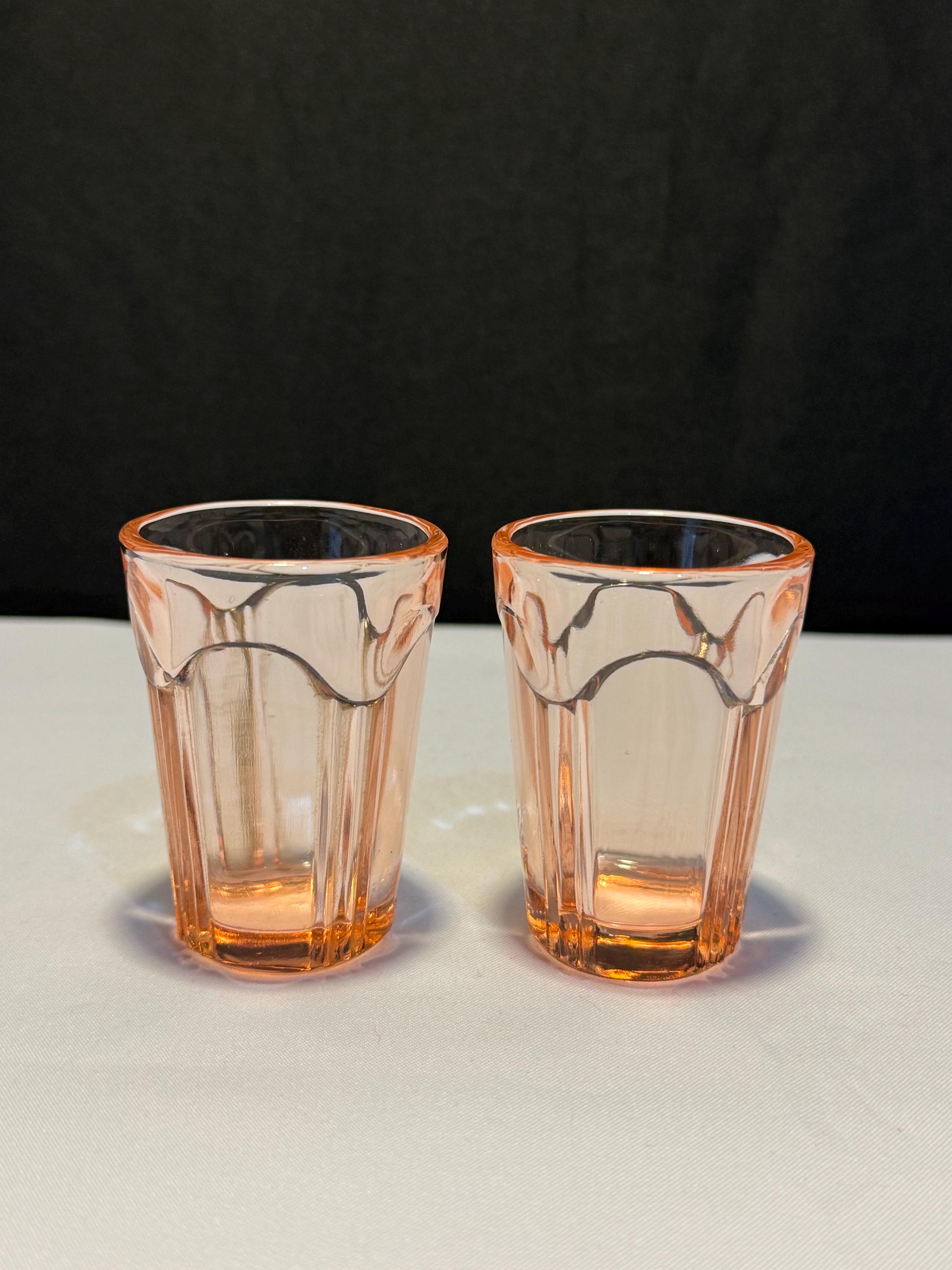 Anchor Hocking Pink Depression Glass Colonial Fork and Knife Shot
