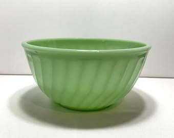 Bol para mezclar Fire King Jadeite Swirl de 8 pulgadas