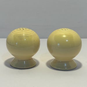 Vintage Fiestaware Biege Salt and Pepper Shakers