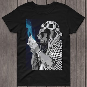 Camiseta de Lil Wayne, camiseta de Lil Wayne Tha Carter, camiseta retro de rap hip hop de los 90, camiseta informal unisex